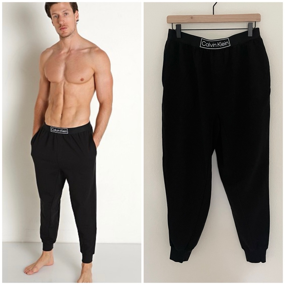 Calvin Klein Men's Reimagined Heritage Jogger Black Sweatpants